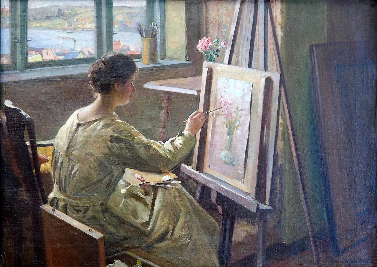 1850-Jacob Nöbbe - Elsa Nöbbe dipinge